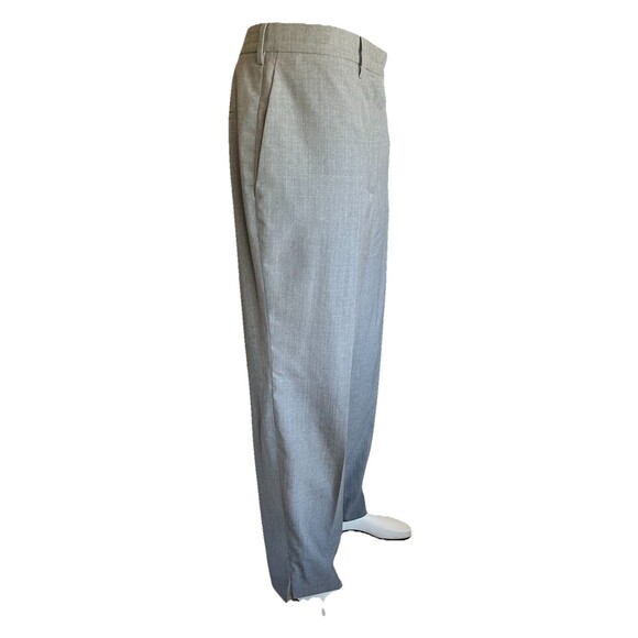 Prada Milano Virgin Wool Designer Dress Pants Men’s 34x26 Gray Cuffed Italian - Picture 4 of 13